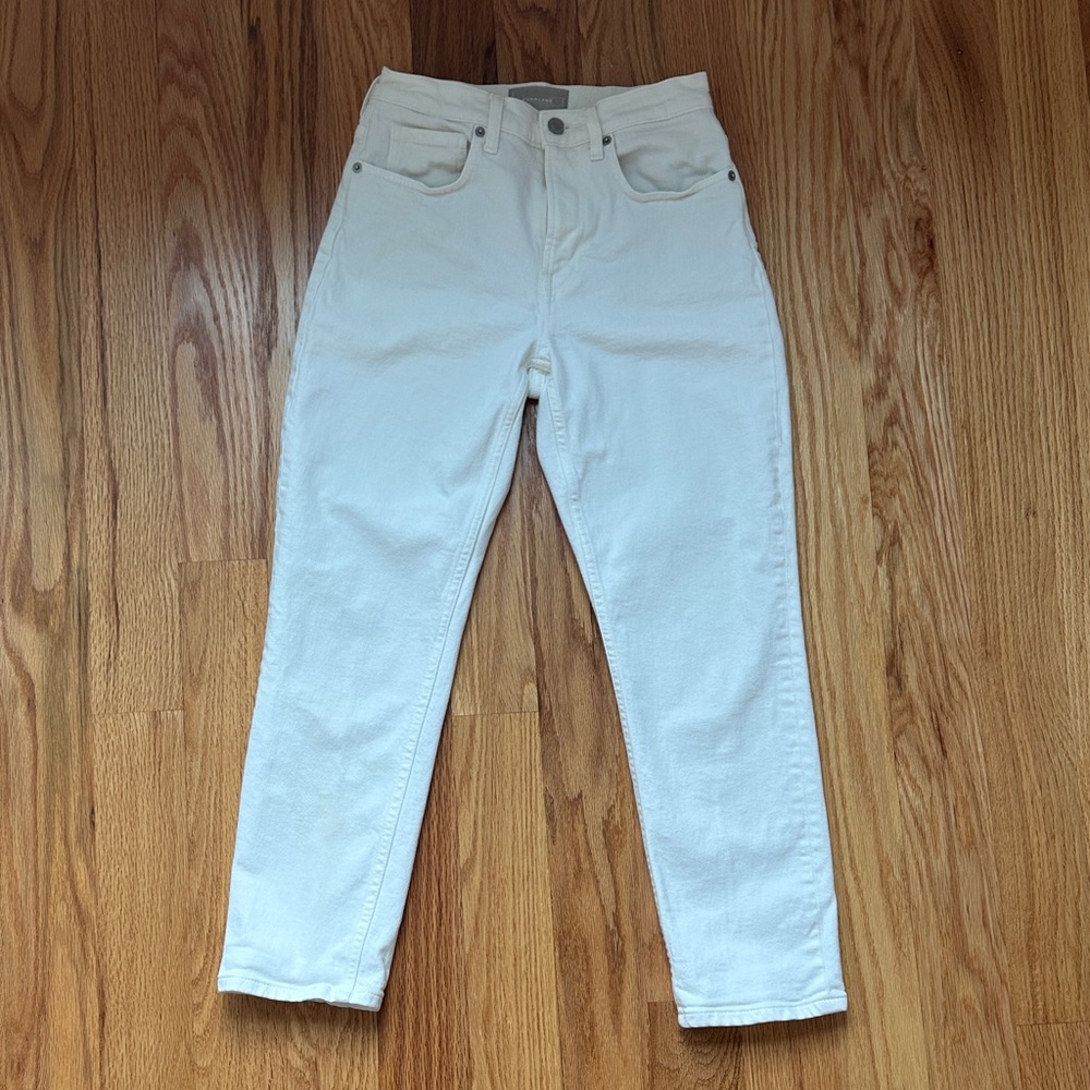 Everlane cream high rise ankle slim size 26 ankle